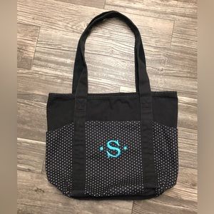 Thirty-one brown polka dot bag